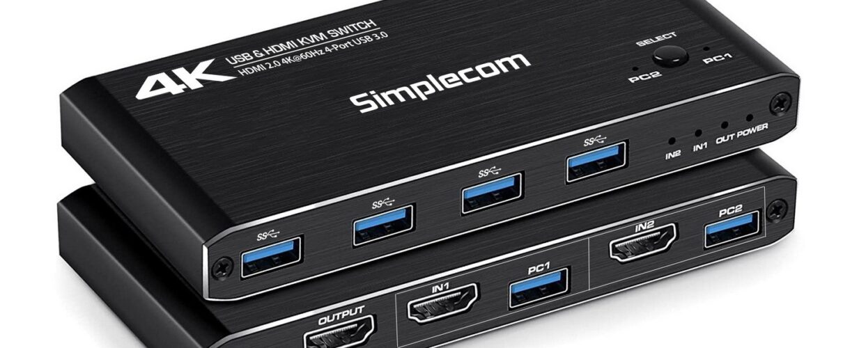 Simplecom KM420 2-Port HDMI KVM Switch with 4 x USB 3.0 Ports